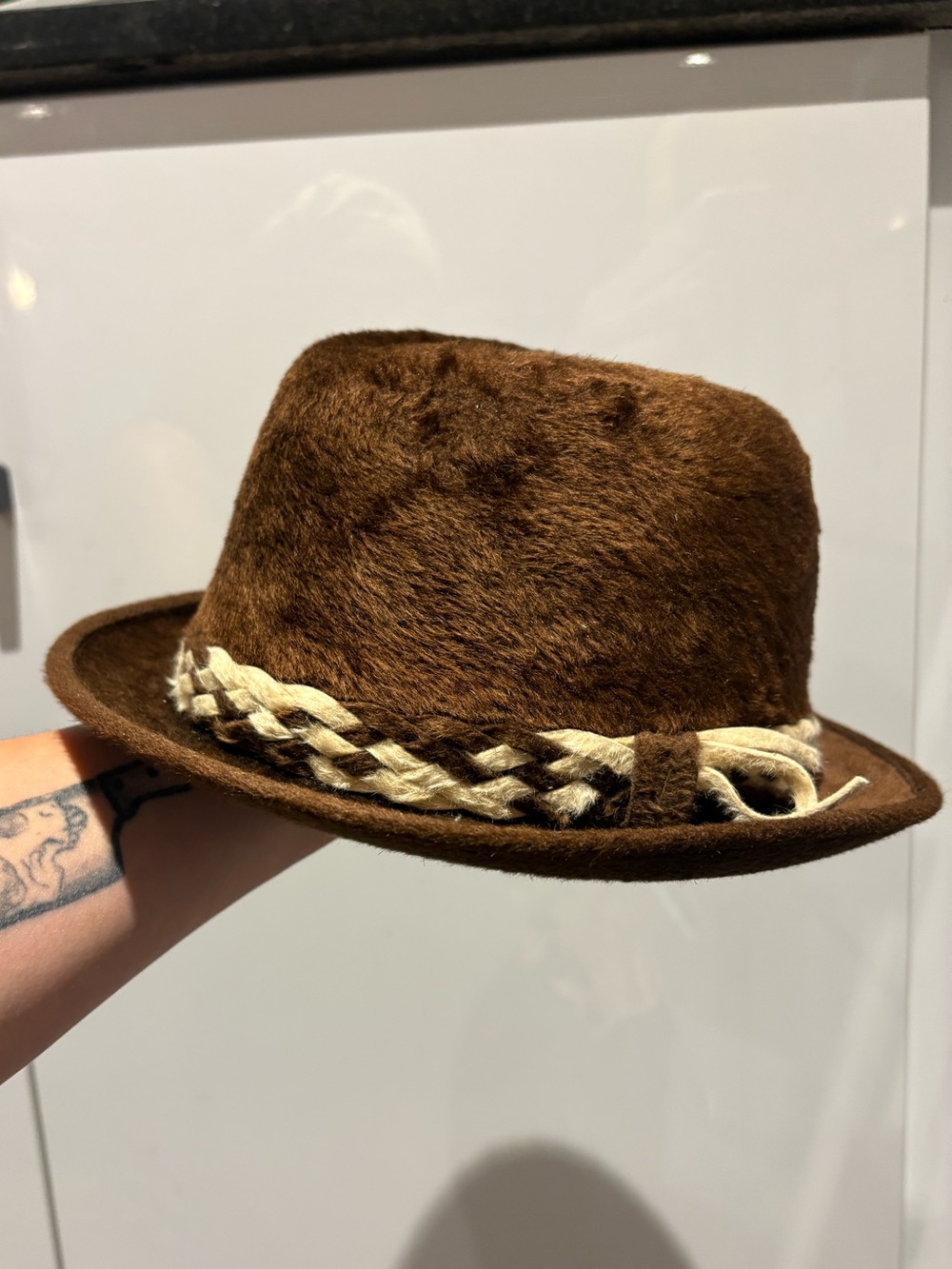Biltmore Brown Fur Fedora Hat - vintage